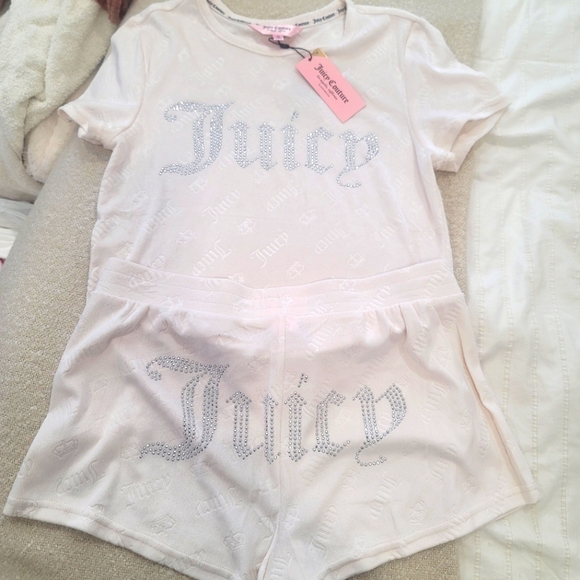 New JUICY COUTURE Pajama Short Set Size M - Picture 1 of 13